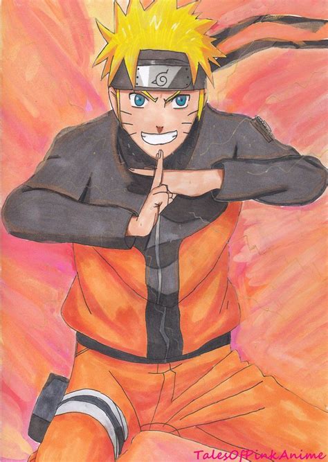 Speed Drawing Naruto Shippuden Naruto Uzumaki By Talesofpinkanime