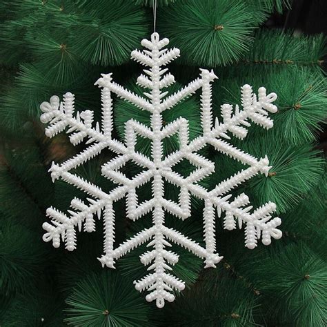 2017 New Pretty 20cm Christmas Snowflakes For Christmas Tree Use In