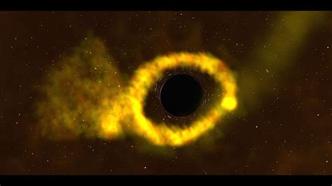 Black Hole Rips A Star To Shreds Youtube