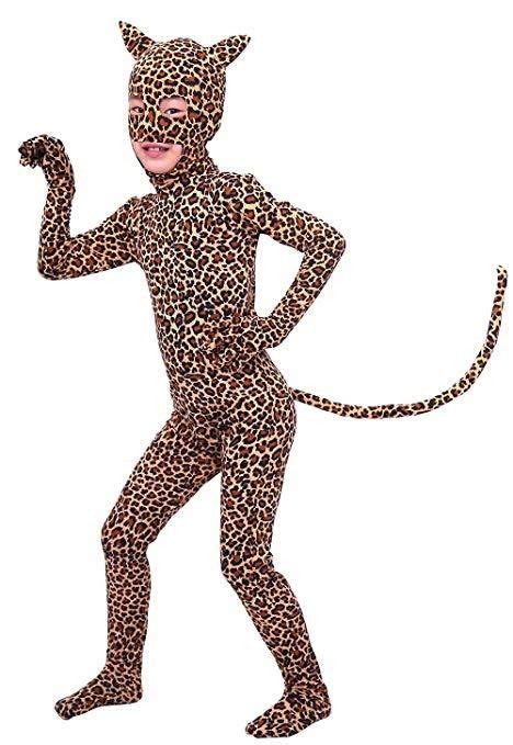 Girls Leopard Animal Costume