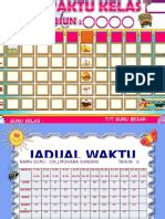 Text of jadual waktu kelas. JADUAL WAKTU KOSONG