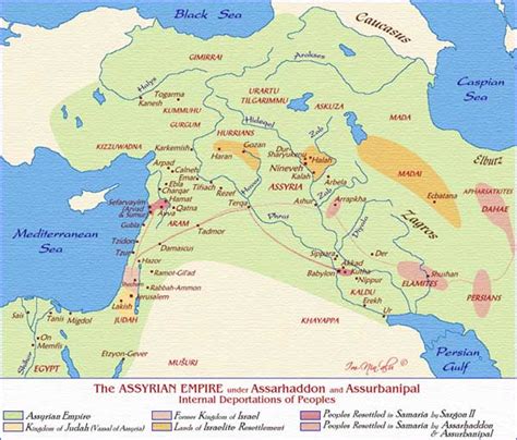 Map Of Assyria And Israel