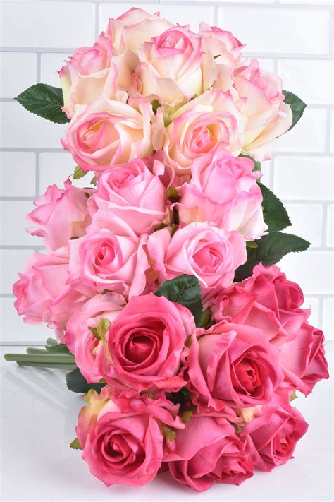 Real Touch Rose Bouquets 2 Bundles 14 Blooms Lisa Robertson