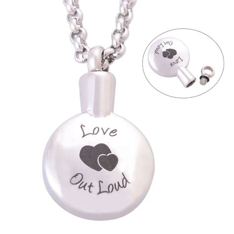 Hearts Memory Jewelry 316l Stainless Steel Cremation Ashes Necklace