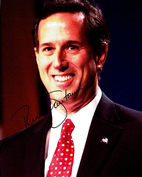 Rick Santorum Presidential Hopeful Autograph Signed 8x10 Photo