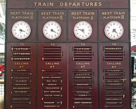 Train Departures Board A Proper Vintage Spinner Originall Flickr
