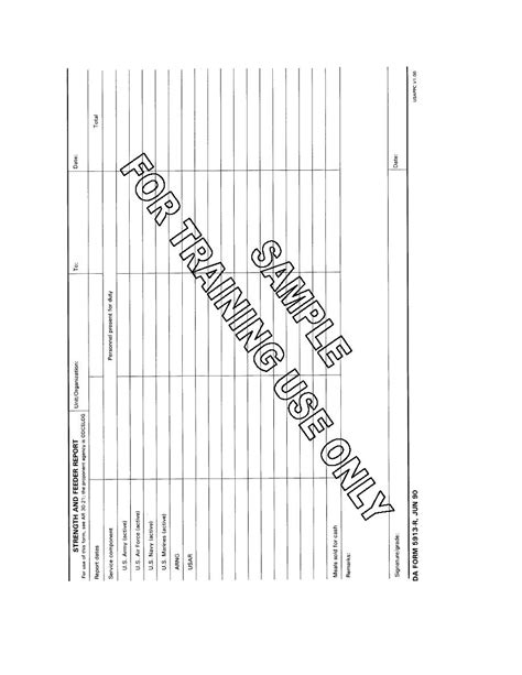 Figure 4 28 Da Form 5913 R Strength And Feeder Report