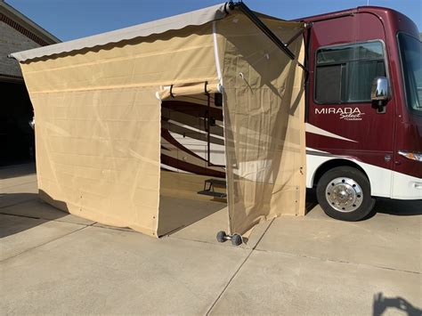 Solera Screen Room For 17 Wide Rv Awnings Tan Mesh Lippert Rv Awning