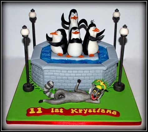 torty częstochowa tort urodzinowy pingwiny z madagaskaru penquins madagaskar cake