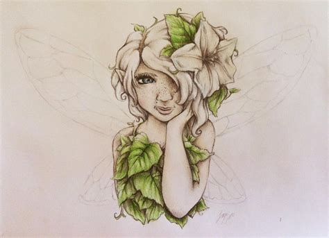 Moon Flower Fairy By Voodoodollyartwork On Deviantart