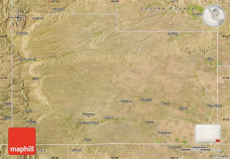 Satellite Map Of Laramie County