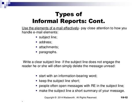 Writing A Short Informal Report Difference Between Formal And