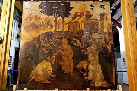 Lo que hizo fue diseñar un reloj más preciso. La pittura di Leonardo da Vinci "L'adorazione dei Magi ...