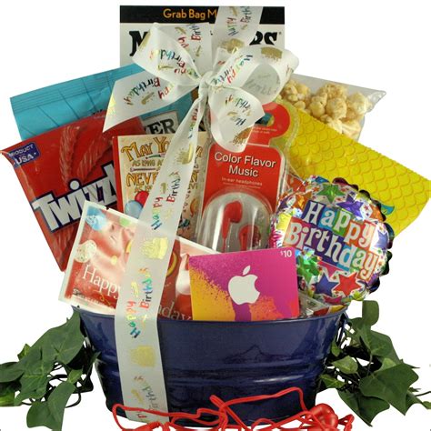 Great birthday gift ideas for 14 year old boys. Birthday Tunes: Kid's Birthday Gift Basket for Boys - Ages ...