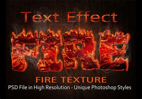 Fire Text Effect Psd File Free Photoshop Brushes At Brusheezy