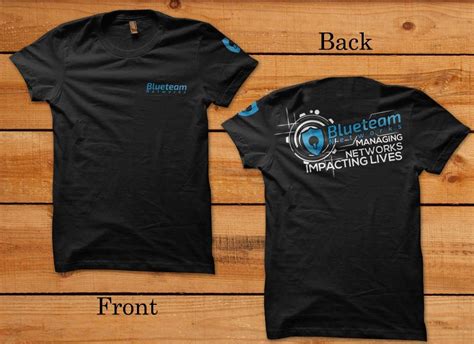 T Shirt Design By Simrks For Blueteam Networks Llc Design 15648952