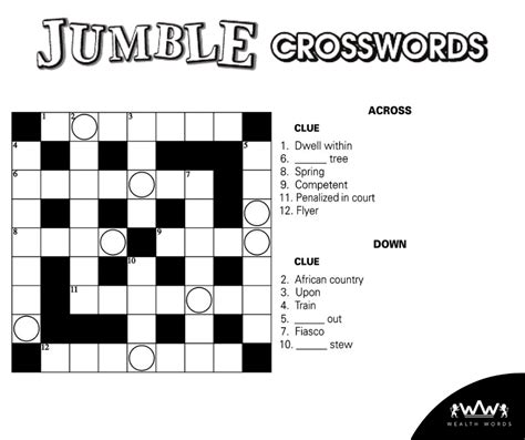 Find freeprintabletm.com on category puzzles. Sunday Crossword Puzzle - Solve this Jumble Crossword