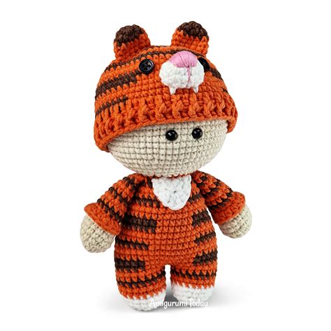 Amigurumi Doll In Tiger Outfit Crochet Pattern Amigurumi Today