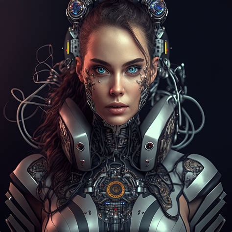 Fantasy Women Dark Fantasy Female Cyborg Cyberpunk Girl Surrealism