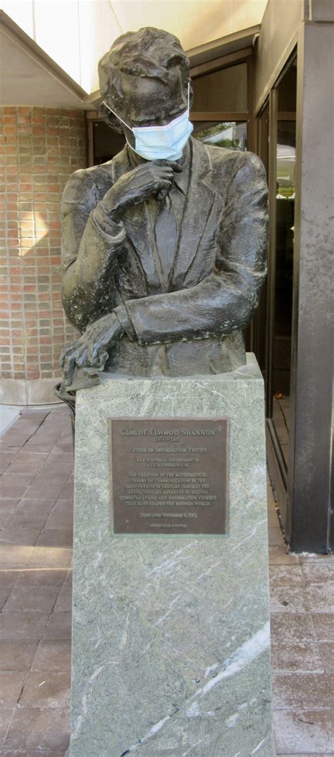 Sculpture, Claude Elwood Shannon, West Entrance to Electrical