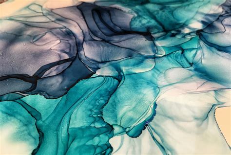 Abstract Alcohol Ink Painting By Christine Purdy Alcohol Ink Glass