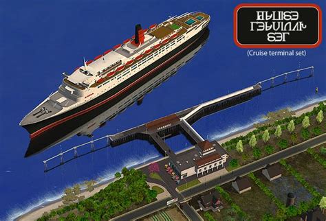Terminal De Cruzeiro Como Decoração De Vizinhança Para The Sims 2 Por