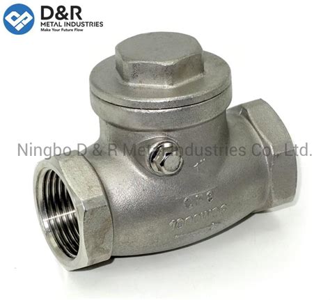 Stainless Steel 304 Nptbsp Threaded End Check Valve 200 Psi China