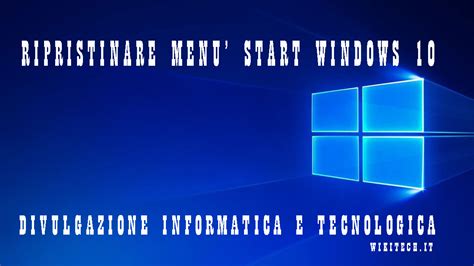 Video Come Ripristinare Il Layout Predefinito Del Menu Start Di Hot