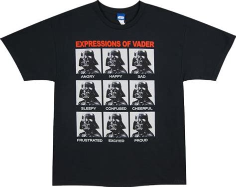 Expressions Of Vader With Images Darth Vader T Shirt Mens Tshirts