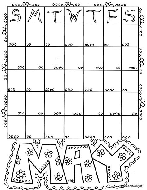 Calendars Coloring Calendar Coloring Pages Coloring Book Pages