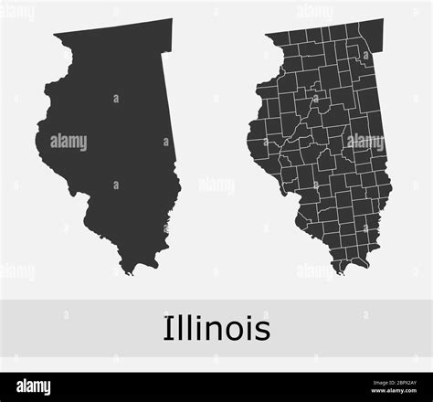 Illinois Municipalities Stock Vector Images Alamy