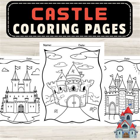 Enchanting Castle Coloring Pages for Kids: 10 Magical Adventures - Fun