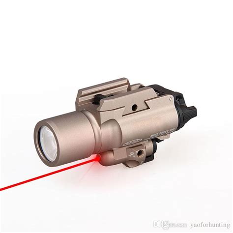 Surefire Led Rifle X400 Handgun Pistol Flashlight With Red Laser Sight