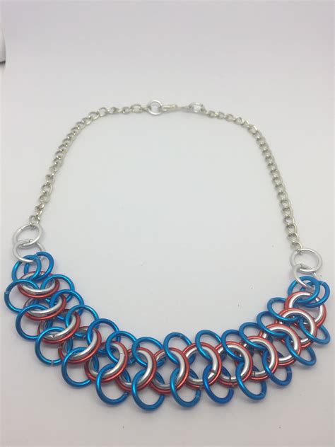 Chainmaille Necklace Chainmaille Jewelry Patterns Chainmail Jewelry