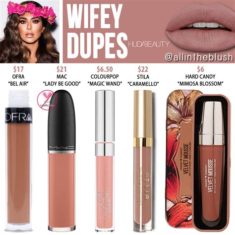 Huda Beauty Wifey Liquid Matte Lipstick Dupes All In The Blush