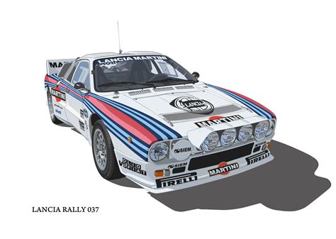 Lancia Rally 037 車の絵 ラリーカー ランチア