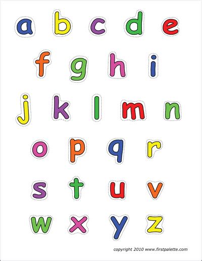 Alphabet Lower Case Printable Francesco Printable