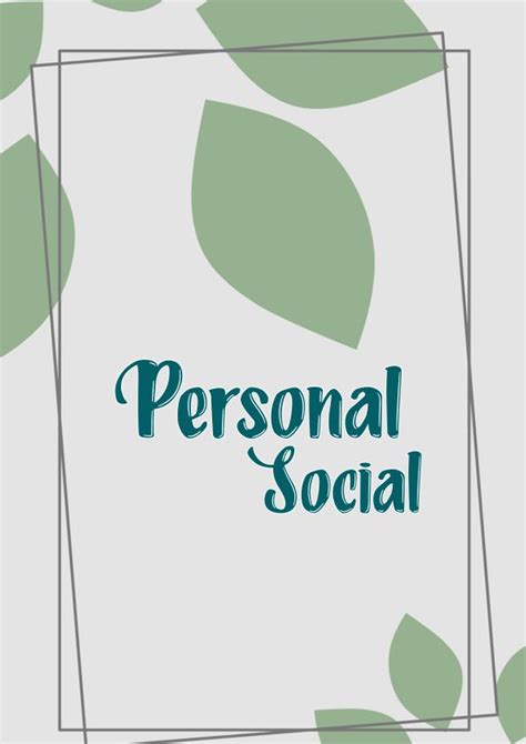 Portadas De Personal Social Aesthetic Caratulas Para Cuadernos