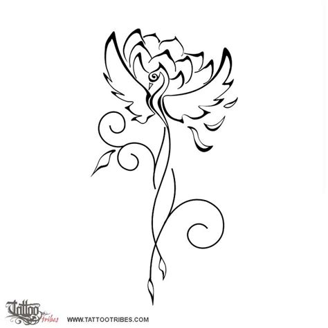 Tattoo Of Phoenix And Lotus Rebirth Healing Tattoo Lotus Flower