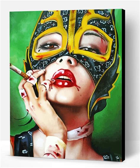 Cat Woman Smoking Paint By Numbers Paint By Numbers Pro