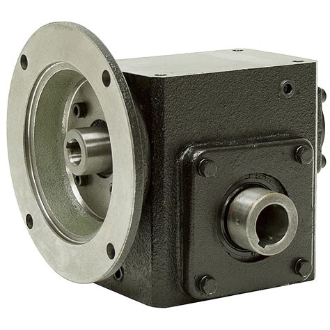 51 Right Angle Cast Iron Worm Gear Reducer 283 Hp 56c Hollow Output