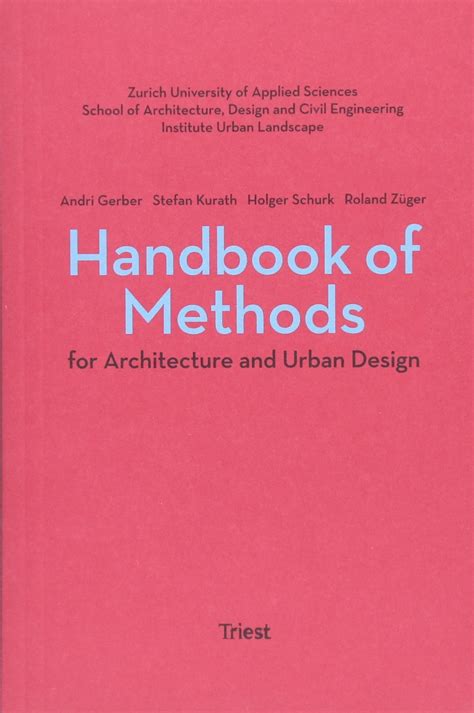 Handbook Of Methods For Architecture And Urban Design Riba Books