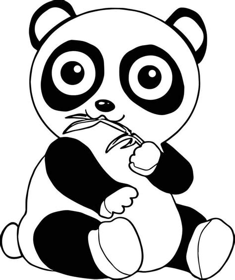 Baby Animals Panda Cartoon Coloring Page Cartoon Coloring Pages