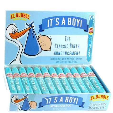 Alec bradley cigars are notorious for a premium cigar, and these are no exception. It's A Boy Bubble Gum Cigars - 36CT Box • New Baby Candy ...