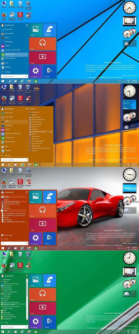 Windows9 Startmenu — скин для Vistart в стиле возрождённого меню Пуск