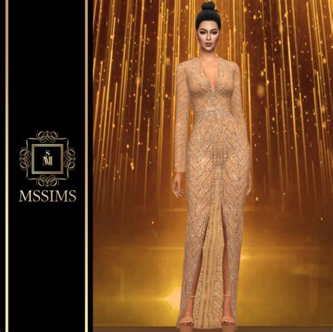 Mssims Demi Gown Dress • Sims 4 Downloads