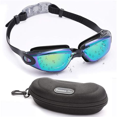 Bezzee Pro Swimming Goggles Uv Protected Anti Fog Goggles With