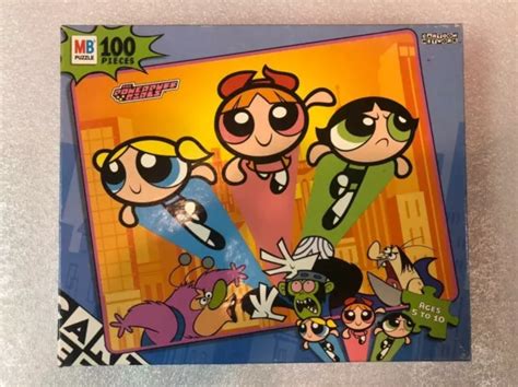 Vintage Mb Cartoon Network The Powerpuff Girls Puzzle Pieces