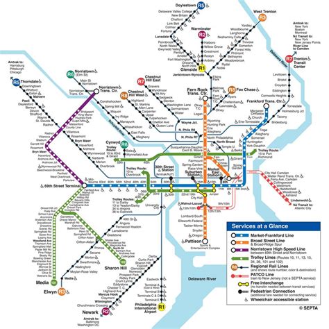 Philadelphia Mappa Della Metropolitana La Mappa Della Metropolitana
