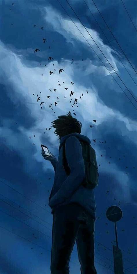 Anime Alone Boy Wallpaper Download 2880x1800 Anime Boy Darkness